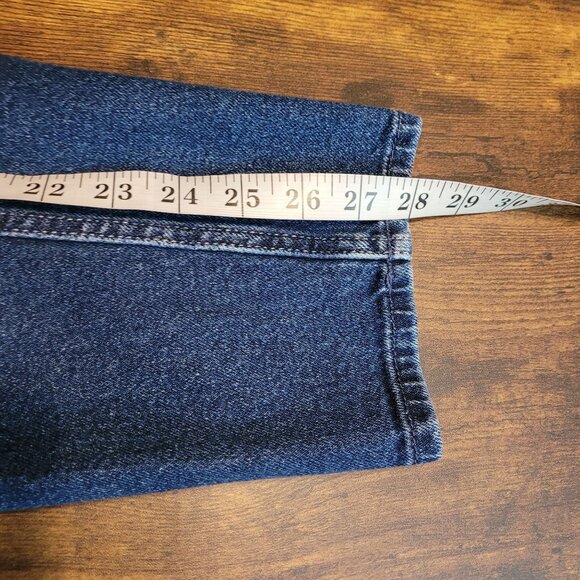 Hollister Jeans Size 28 Curvy High Rise Mom Ripped Medium Dark Wash Stretch - Picture 8 of 9